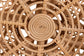bali & pari Nafisa Natural Rattan Peacock Chair - Handwoven Wicker Accent Chair with Fan Backrest and Removable Cushion, Boho Coastal Accent Seating for Living Room or Events