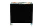 Baxton Studio Adeline End Table with Printed Nature Motif - 3-Drawer Storage Cabinet with Gold Knobs