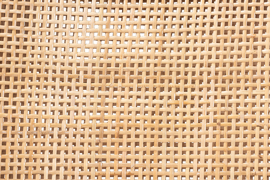 bali & pari Alexis Natural Rattan Counter Stool - Handcrafted Wingback Counter Chair with Woven Back and Removable Seat Cushion, Coastal Boho Style Seating for Kitchen Island or Dining Area