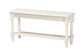 Baxton Studio Bayard Accent Bench with Bobbin Legs - Spindle Leg Entryway Bench with Shelf, Cottage Farmhouse Style Hallway or Mudroom Seating