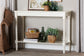 Baxton Studio Bayard Console Table with Bobbin Legs - Spindle Leg Accent Table with Shelf, Cottage Farmhouse Entryway or Living Room Furniture