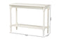 Baxton Studio Bayard Console Table with Bobbin Legs - Spindle Leg Accent Table with Shelf, Cottage Farmhouse Entryway or Living Room Furniture