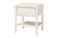 Baxton Studio Rimona End Table with Bobbin Legs - 1-Drawer Accent Table with Spindle Turned Legs and Open Shelf, Cottage Farmhouse Style Side Table for Living Room