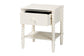 Baxton Studio Rimona End Table with Bobbin Legs - 1-Drawer Accent Table with Spindle Turned Legs and Open Shelf, Cottage Farmhouse Style Side Table for Living Room