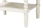 Baxton Studio Rimona End Table with Bobbin Legs - 1-Drawer Accent Table with Spindle Turned Legs and Open Shelf, Cottage Farmhouse Style Side Table for Living Room