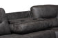 Baxton Studio Mistral 6-Piece Reclining Sectional Sofa with Left-facing Chaise Lounge - Suede Upholstered Modular Sectional with Storage