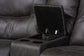 Baxton Studio Mistral 6-Piece Reclining Sectional Sofa with Left-facing Chaise Lounge - Suede Upholstered Modular Sectional with Storage