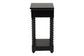 Baxton Studio Terentia Nightstand with Bobbin Legs - 1-Drawer Bedroom Side Table with Storage Shelf, Black