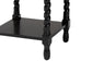 Baxton Studio Niklas Nightstand with Twisted Legs - 1-Drawer Bedroom Side Table with Storage Shelf, Black