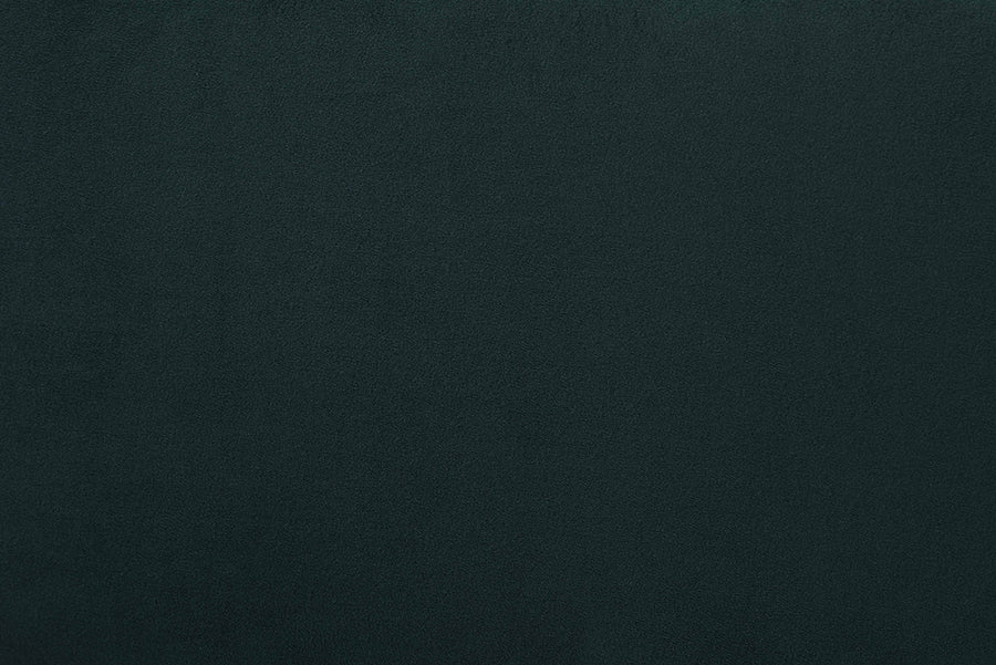 Baxton Studio Gerianne Velvet Upholstered Platform Bed - Classic European Bed Frame with Scalloped Headboard and Wood Trim, Modern Luxe Bedroom Furniture, Queen