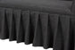 Baxton Studio Bryna 2-Piece Fabric Upholstered Dining Nook Bench Set - Corner Kitchen Banquette Seating with Skirted Base, L-Shaped Breakfast Nook for Small Spaces, Dark Grey