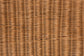 bali & pari Belita Natural Rattan Pet Bed with Scalloped Base - Handwoven Wicker Enclosed Lounge Bed for Dogs or Cats with Removable Cushion, 27.6"