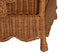 bali & pari Papina Natural Rattan Pet Bed with Scalloped Sides - Handwoven Wicker Enclosed Lounge Bed for Dogs and Cats with Removable Cushion, 31.5"