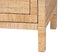bali & pari Mortis Natural Rattan Open-Shelf Storage Cabinet - 4-Tier Display Shelf with Double Door Base, Coastal Boho Wicker Bookcase or Hutch for Living, Dining Room or Office Organization