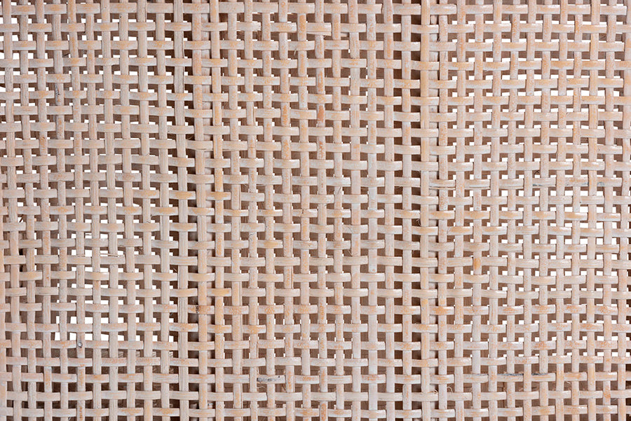 bali & pari Allen Natural Rattan Counter Stool - Handwoven Wicker Stool with Lattice Back and Removable Cushion, Counter Height Seating for Kitchen Island or Lounge
