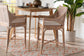 bali & pari Allen Natural Rattan Counter Stool - Handwoven Wicker Stool with Lattice Back and Removable Cushion, Counter Height Seating for Kitchen Island or Lounge