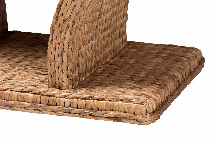 bali & pari Alyssa Seagrass Console Table - Handwoven Display Table with Sculptural Frame for Entryway, Hallway, or Living Room