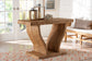 bali & pari Alyssa Seagrass Console Table - Handwoven Display Table with Sculptural Frame for Entryway, Hallway, or Living Room