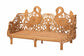 bali & pari Aves Natural Rattan Daybed with Decorative Flamingo Frame - Handwoven Wicker Lounge Bed with Boho Coastal Frame for Living Room, Bedroom, or Sunroom, Twin
