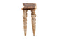 bali & pari Nasnan Teak Wood Console Table with Seagrass and Bobbin Legs - Sculptural Narrow Entryway Table with Hand-wrapped Turned Legs for Hallway, Living Room, or Walkway