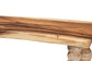 bali & pari Nasnan Teak Wood Console Table with Seagrass and Bobbin Legs - Sculptural Narrow Entryway Table with Hand-wrapped Turned Legs for Hallway, Living Room, or Walkway