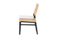 bali & pari Lesia Natural Rattan Dining Chair with Cushion - Handwoven Wicker Side Chair with Mahogany Wood Frame, Coastal Boho Style Seating for Kitchen or Dining Room, Espresso Brown