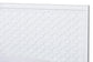 Baxton Studio Lara Twin Platform Bed - Modern Wood Bed Frame with Laser-Cut Decorative Headboard Overlay, White