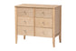 Baxton Studio Lara Twin 4-Piece Bedroom Set - Modern Wood Bed Frame with Matching Nightstands and Dresser, Decorative Laser-Cut Overlay, oak Brown