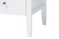 Baxton Studio Lara Dresser - 6-Drawer Bedroom Storage Chest with Laser-Cut Geometric Overlay for Clothing and Organization, White