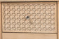 Baxton Studio Lara Dresser - 6-Drawer Bedroom Storage Chest with Laser-Cut Geometric Overlay for Clothing and Organization, Oak Brown