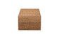 bali & pari Alda Handwoven Seagrass Coffee Table - Rustic Wicker Waterfall Accent Table for Living Room or Sunroom