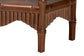 bali & pari Alessa Mahogany Wood Console Table - Fluted Wood Accent Table with Bamboo Motif and Two-Tier Display for Living Room, Entryway, or Hallway, 32 in.