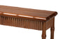 bali & pari Alessa Mahogany Wood Console Table - Fluted Wood Accent Table with Bamboo Motif and Two-Tier Display for Living Room, Entryway, or Hallway, 54 in.