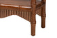 bali & pari Alessa Mahogany Wood Console Table - Fluted Wood Accent Table with Bamboo Motif and Two-Tier Display for Living Room, Entryway, or Hallway, 54 in.