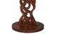 bali & pari Donna Nightstand with Pedestal Base - Mahogany Wood Bedside Side Table with Round Tabletop