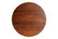 bali & pari Donna Nightstand with Pedestal Base - Mahogany Wood Bedside Side Table with Round Tabletop