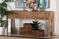 bali & pari Fiona Handwoven Seagrass Console Table - Coastal Boho Accent Table with Fringe Detailing for Living Room, Entryway, or Hallway