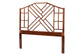 bali & pari Kachiri Marbled Tortoise Natural Rattan Headboard - Handcrafted Coastal Boho Style Bedroom Backdrop, King