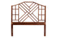 bali & pari Kachiri Marbled Tortoise Natural Rattan Headboard - Handcrafted Coastal Boho Style Bedroom Backdrop, King