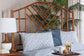 bali & pari Kachiri Marbled Tortoise Natural Rattan Headboard - Handcrafted Coastal Boho Style Bedroom Backdrop, King