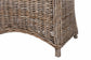 bali & pari Amanda Natural Rattan Armchair - Handwoven Wicker Barrel Chair with Removable Cushion, Coastal Boho Style Accent Seating