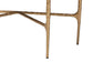 Baxton Studio Akanji Marble Console Table - Modern Rustic Accent Table with Hand-Forged Metal Frame and Half-Moon Tabletop