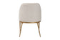 Baxton Studio Nalima Dining Chair - Modern Boucle Accent Side Chair with Hand-Forged Metal Frame and Wingback Seat