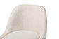 Baxton Studio Nalima Dining Chair - Modern Boucle Accent Side Chair with Hand-Forged Metal Frame and Wingback Seat
