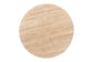 Baxton Studio Prospero Round Travertine Coffee Table - Modern Accent Table with Mango Wood Frame for Living Room or Seating Areas