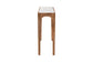 Baxton Studio Lluvia Slim Marble Console Table - Modern Accent Table with Mango Wood Frame for Entryway, Hallway, or Living Room