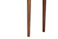 Baxton Studio Linore Fluted Wood Console Table - 2-Drawer Oval Accent Table for Living Room or Entryway