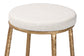 Baxton Studio Jessa Counter Stool - Modern Rustic Backless Stool with Hand-Forged Metal Frame and Integrated Footrest for Kitchen Island or Lounge
