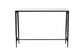Baxton Studio Edsel Marble Console Table - Modern Rustic Accent Table with Hand-Forged Metal Frame for Living Room or Entryway, Rectangle