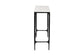Baxton Studio Edsel Marble Console Table - Modern Rustic Accent Table with Hand-Forged Metal Frame for Living Room or Entryway, Rectangle